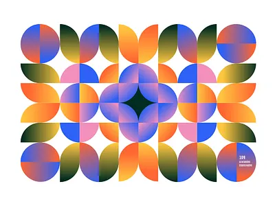 Geometric Mondays 109 brand identity branding color color palette geometric geometric design illustration