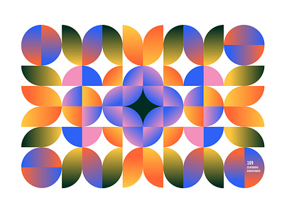 Geometric Mondays 109 brand identity branding color color palette geometric geometric design illustration