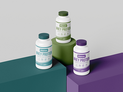 Vitamex Whey Protein — Premium Label & 3D Packaging Mockup app bottle bottle label design branding design graphic design illustration logo supplement supplement label design supplements typography ui ux vector