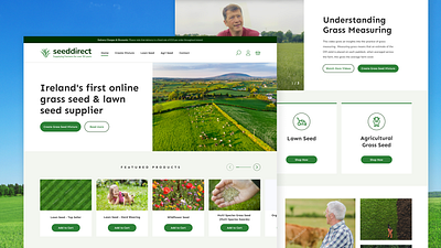 Seeddirect Redesign design farm farmdesign grass ui ui ux design uidesign