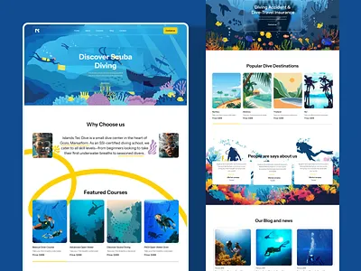 Scuba Diving website Design adventure website adventute best diving websites best scuba sites modern website scuba diving website scuba web ui scuba website top modern websites travel website trendy website web modern web worlds best scuba diving
