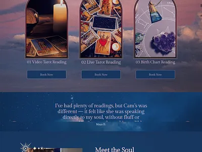 Digital Facelift for Moon-Milk Spiritual Services on SquareSpace branding logocreation squarespace squarespaceexpert squarespacewebdesign webdesign