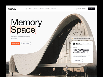 Arcdev - Architecture Studio Agency agency architecture branding company design elementor framer home interior landing page rent studio ui villa webflow website wordpress