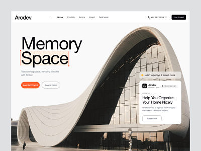 Arcdev - Architecture Studio Agency agency architecture branding company design elementor framer home interior landing page rent studio ui villa webflow website wordpress