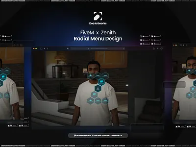 Zenith Radial UI I Gta V illustration