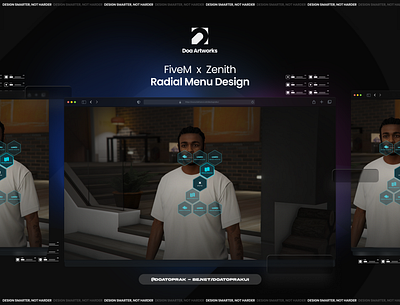 Zenith Radial UI I Gta V illustration