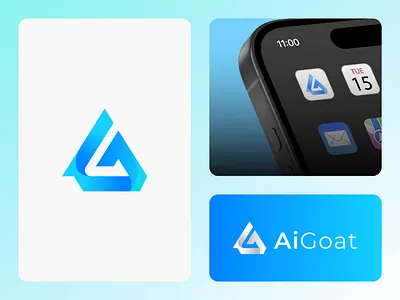 Ai logo design concept_ Letter G and A combination mark, Ai goat abastact ai brand identity branding icon illustration letter a logo letter g and a logo letter g logo logo logo design logodesign logotype modern logo