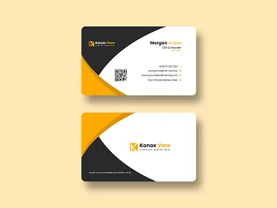 Creative Business Card Design branding business card card card design graphic design graphicsobai print yellow business card