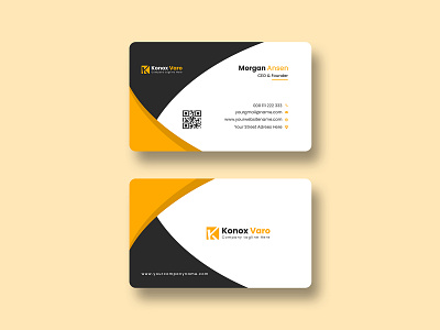 Creative Business Card Design branding business card card card design graphic design graphicsobai print yellow business card