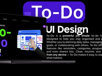 To-Do | UI Web Design graphic design ui