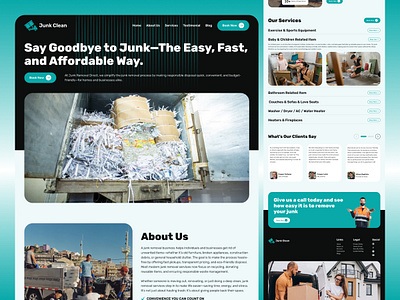 Junk Removal Website Design homepage junk junkcleaner junkfood junklandingpage junkremoval junkservice junkservicewebsite junkwebsite landingpage removal removalwebsite webdesign website websitedesign