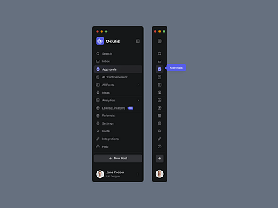 Sidebar Navigation clean icon icon design icons minimal nav navigation navigation bar sidebar sidebar navigation ui ui design user interface ux ux design web design