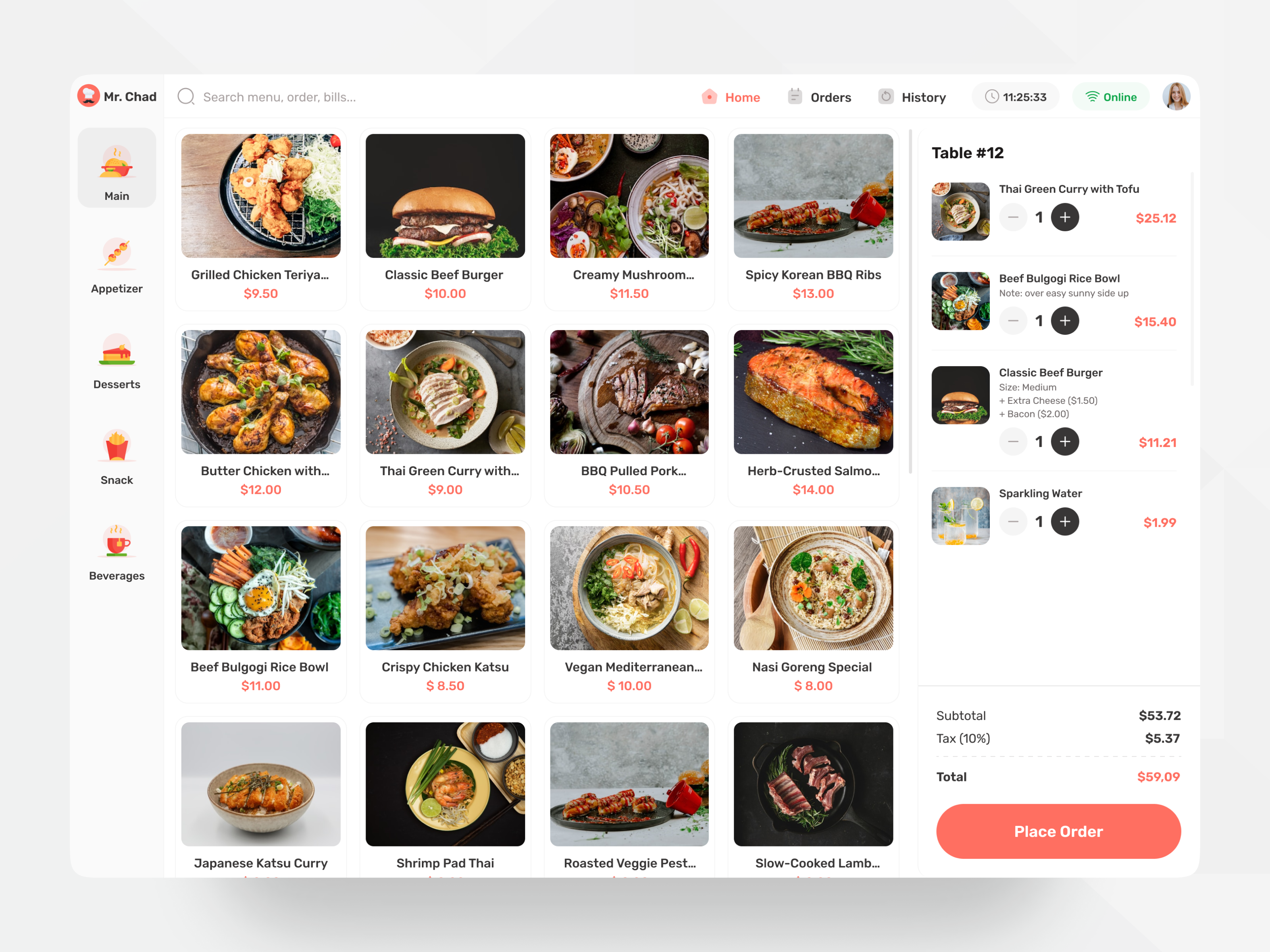 Restaurant POS UI dashboard design dashboard ui pos ui restaurant pos ui ui