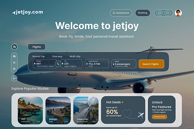Jetjoy Home Page ui