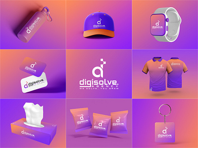 Digital Agency Logo & Branding branding complete brand identity digisolve digital agency golam rabbani logo folio logo template logomark social media kit