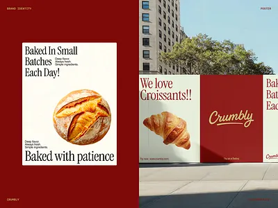 Crumbly bakery brand identity bakery design bakery identity bakery logo brand book branding design identity logo modern logo poster poster design typography ui visual identity