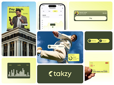 takzy fintech branding agency best agency bold design brand identity business creative agency finance branding fintech brand fintech logo graphic design logo design saas smm startup takzy logo vexo lab visual identity