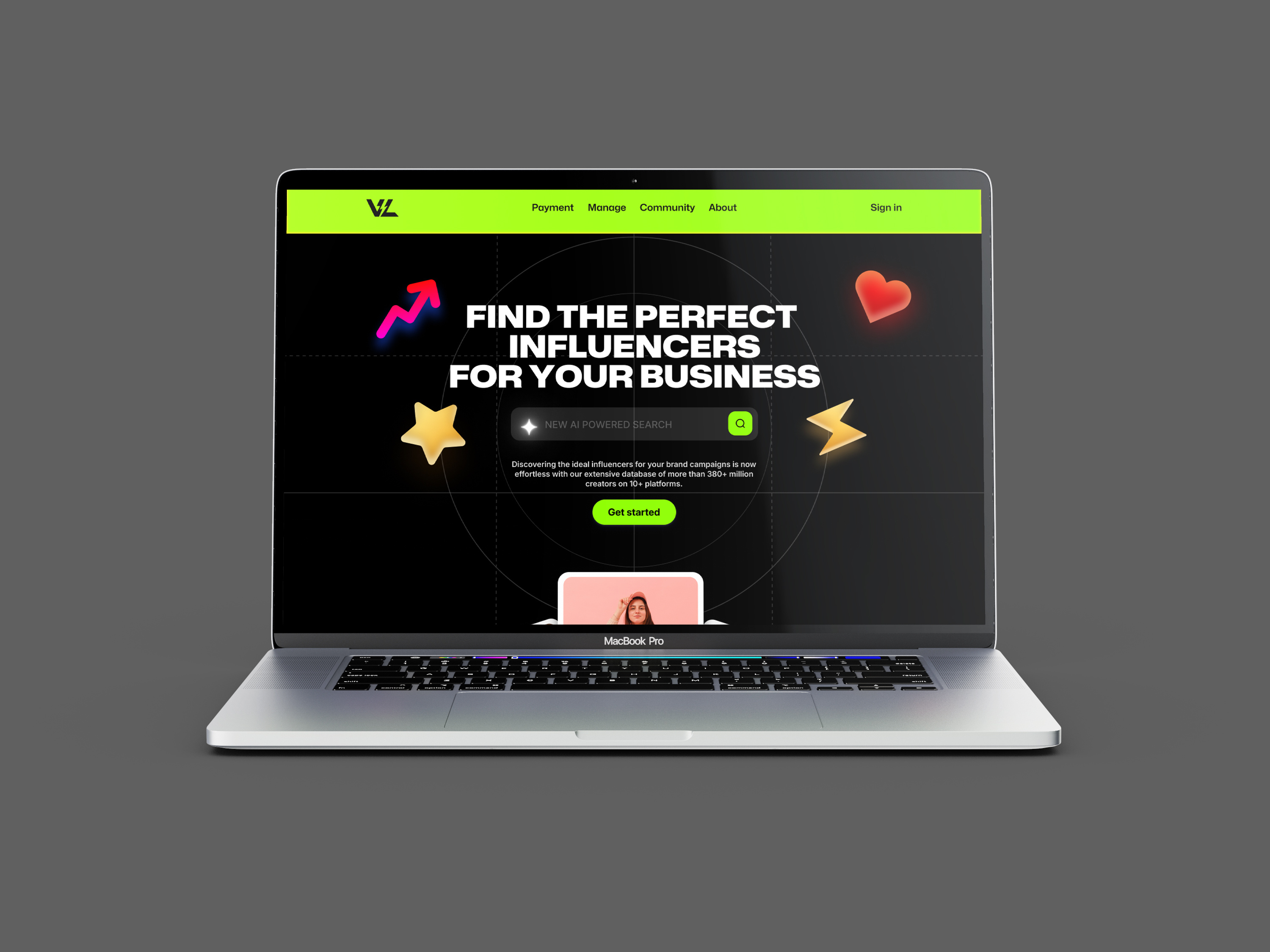 Find Your Perfect Influencer — Viralux Landing Page Design 3d icons ai design ai platform bold branding colorful website creatoreconomy framer design influencer design influencer marketing influencer marketing brand landing page design modern branding modern webdesign responsive ui design startup website ui viral design virality webflowdesign