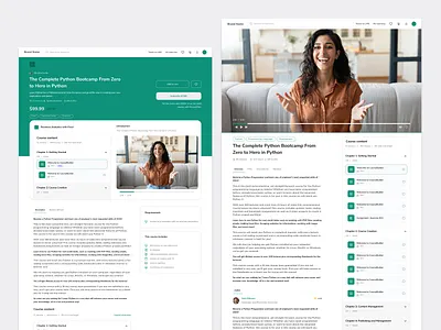LMS-Course detail #01 design lms ui ux