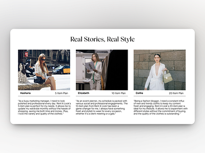 Fashion E-Commerce Website Design — Customer Testimonials branding design ecommercedesign graphic design illustration logo testimonials ui ux uxdesign vector