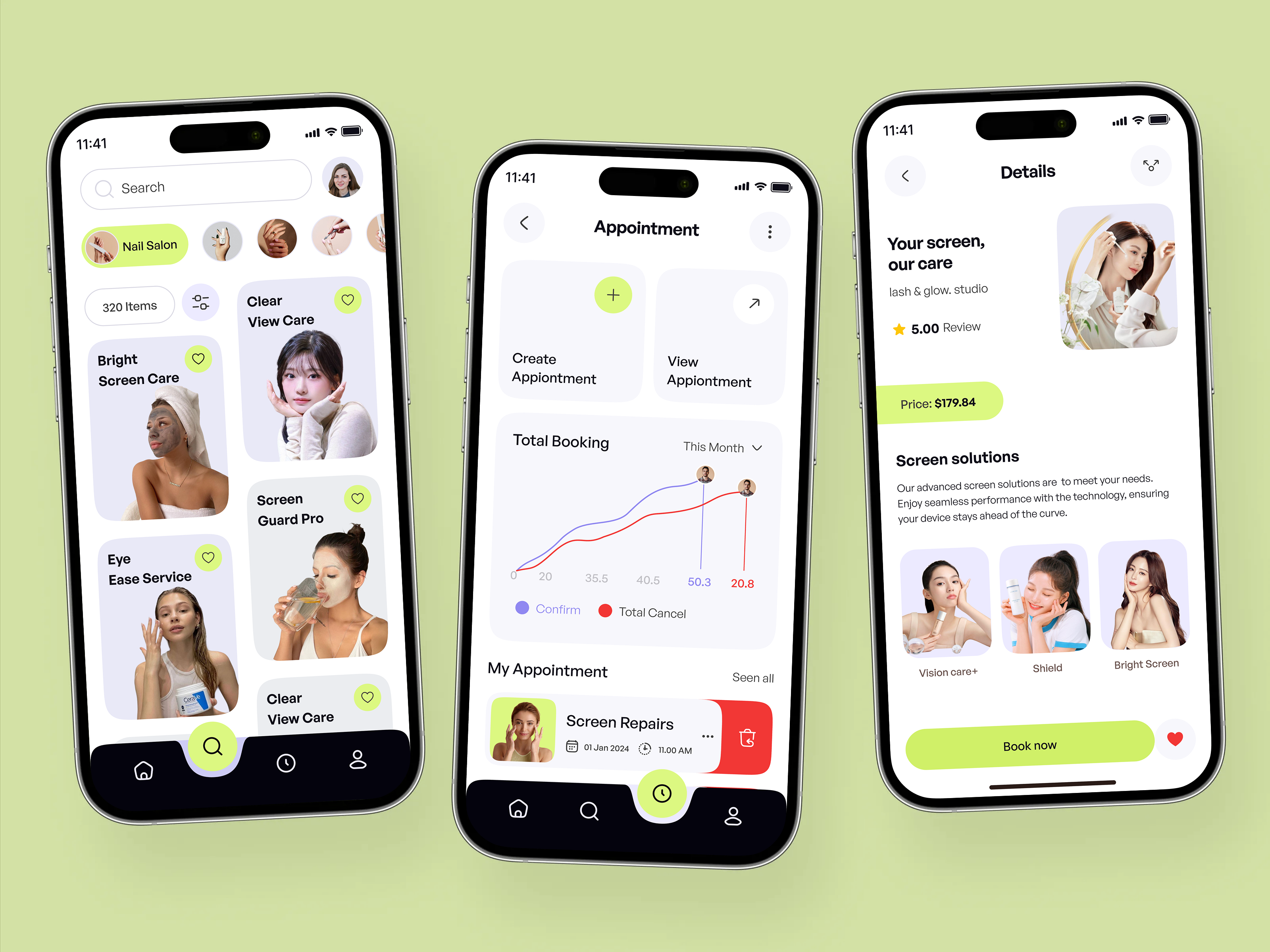 Example of Beauty & Barber App UI/UX Design