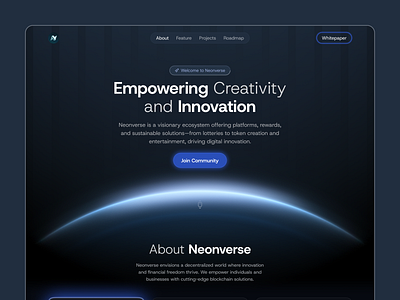 Next-Gen Web3 Landing Page blockchain crypto design crypto platform decentralized landing page rwa design web design web3 web3 design web3 website website