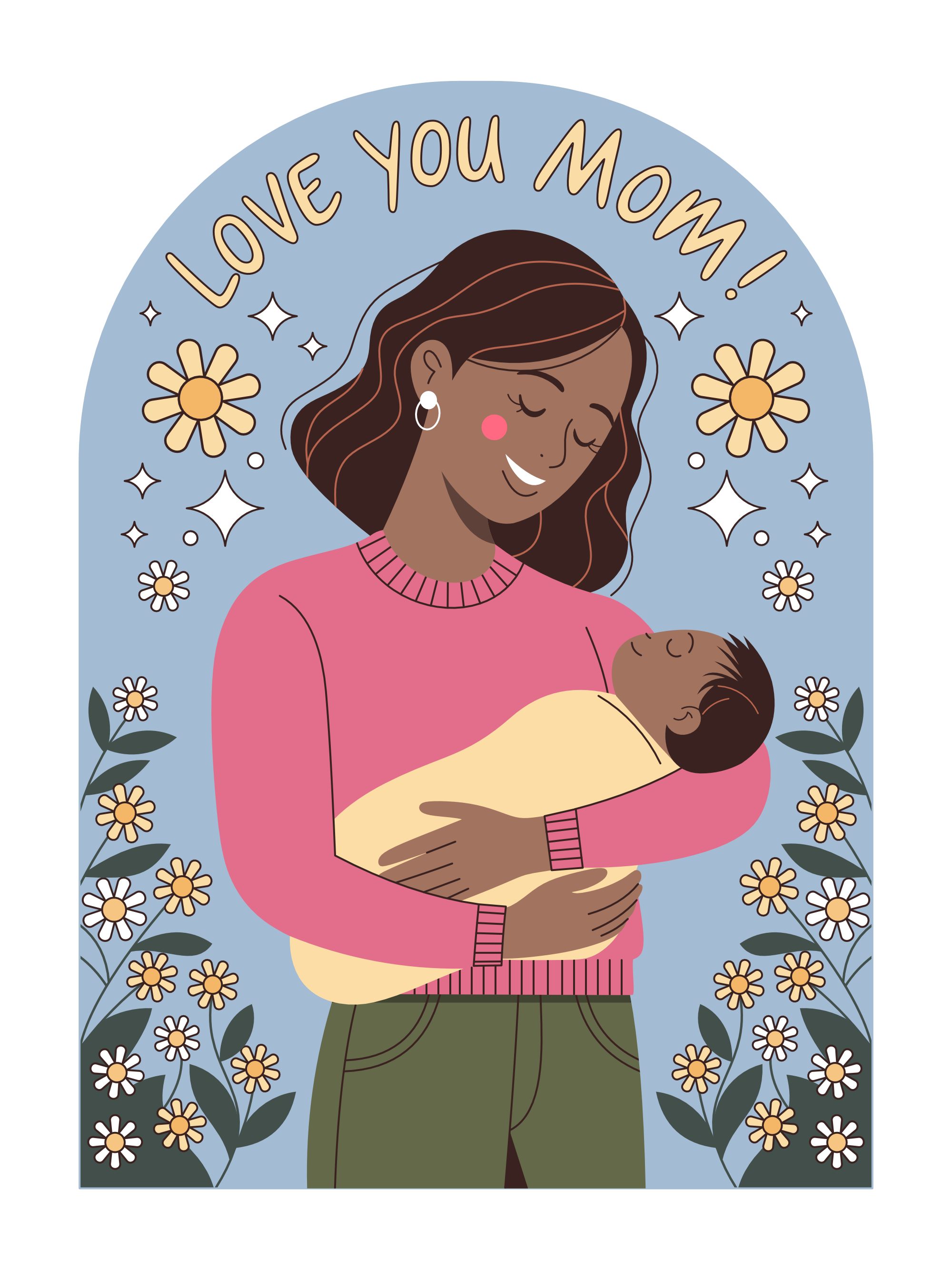 Mother's Day day illustration mother