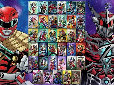 Ultimate Power Rangers Piece art artist arts artwork character illustration characters comic artist comic book comic style concept design drawing graphic novel hero ideas illustration poster art super hero tokusatsu wallpaper