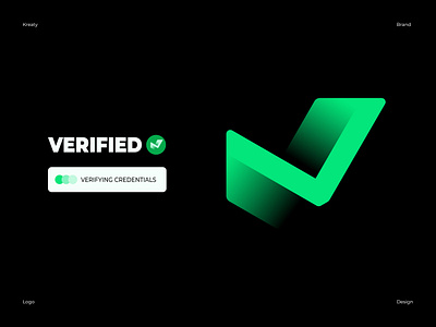 Verification logo approve brand branding check check mark confirm logo crypto logo design identity logo logo design mark verification verified logo verify logo