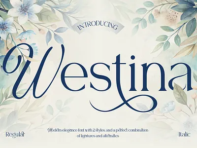 Westina branding classic cover book custom font editorial design elegant fashion font font font design font style free font high end design logotype luxury luxury branding modern typeface typography wedding font wedding invitation