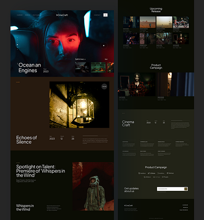 Production house website design case study designinspiration dribbbleweeklywarmup interactiondesign interface minimaldesign modernui productdesign uidesign uiux uxdesign webdesign