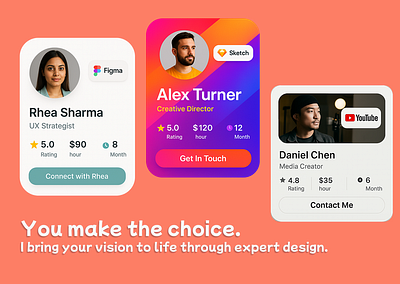 UI Cards graphic design ui