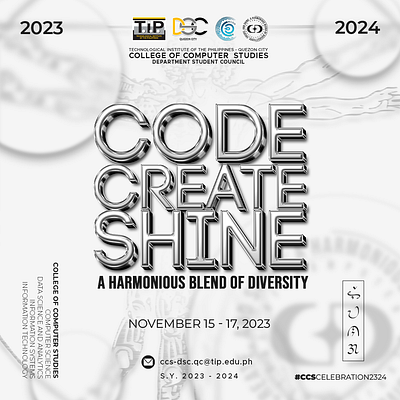 CCS S.Y. 2023 - 2024 branding design graphic design illustration logo typography vector
