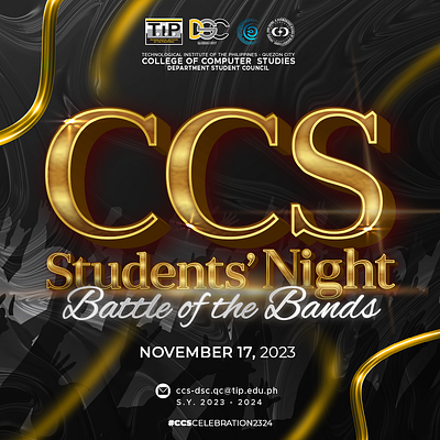 CCS Students Night branding design graphic design illustration logo typography vector