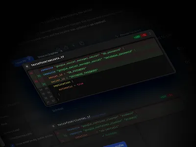 code diff view for agent ai ai code design interface ui ux web