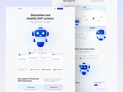 Ai Agent Website for Defi ai ai agent ai website crypto defi landing page landing landing page ui ux web website