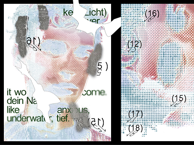 zeit rennt ascii graphic design poster