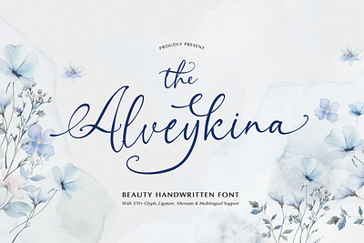 Alveykina | Beauty Handwritten Font feminine
