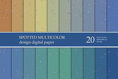 Spotted Multicolor Seamless pattern Digital paper pack 3d animation graphic design motion graphics