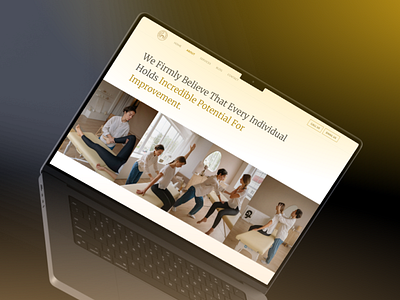 Salisbury - Physiotherapy Clinic Landing Page in Mockup about clean consultation gold helathcare homepage landing page medical care mockup neurophysiotherapy physiotherapy rehabilitation selfcare therapy ui ux web web design website wellness