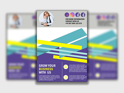 Modern Business Flyer Design advertisement branding brochuredesign businessflyer creativeflyer dribbbleportfolio flyerdesign graphicdesign layoutdesign marketingflyer posterdesign professionaldesign promotion visualidentity