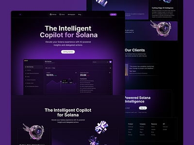 AI Agent SaaS Website Design ai agent saas aiagent aiagent saas aiagentsaas landingpage interface product saas ai agent website saas dashboard saas website startup uxui web web design
