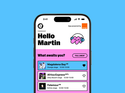 Pohoda Festival - Mobile App festival illustration mobile app motion ui uidesign ux