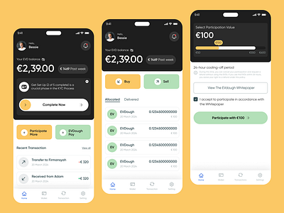 Fintech App UI UX ai app finance fintech interactive ui ios mobile modern pay saas ui uiux user friendly design ux visual design