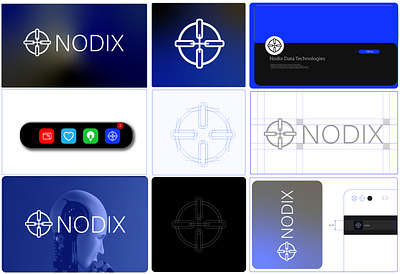 NODIX Identity Precision Design For Ai Tech Brand ai branding graphic design identiy logo moder modern logo