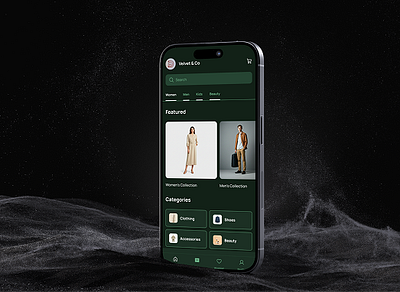Ecommerce app - Velvet & Co design typography ui ux