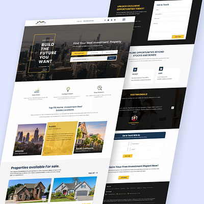 Real estate website landing page design animation branding design figma figma design graphic design illustration landing page logo real estate design real estate website ui ui design ux designer web design web designer website