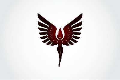 Dark Angel Logo branding design graphic design illustration logo vector