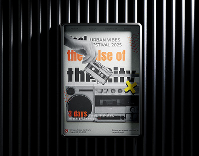 Urban Echoes – Posters & Social Media for Festival animation branding design graphic design logo motion graphics poster print