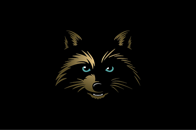 Raccoon Logo branding design graphic design illustration logo vector